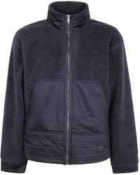 adidas - Fleece Sweater Met Rits - Lyst