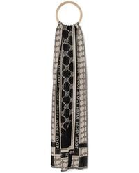 Joop! - Logo-Print Fringed Scarf - Lyst
