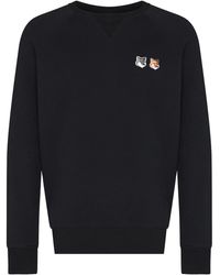 Maison Kitsuné - Cotton Logo Sweatshirt - Lyst