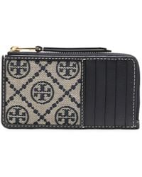 Tory Burch - T Monogram Zip Card Holder - Lyst