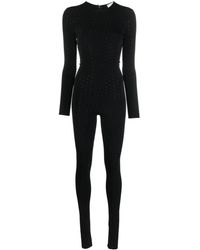 Nissa - Long-sleeve Glitter-detail Jumpsuit - Lyst