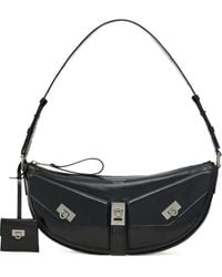 Ferragamo - Borsa A Spalla Con Decorazione Gancini Piccola - Lyst