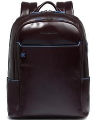 Piquadro - Leather Laptop Backpack - Lyst