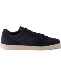 Prada - Baskets À Empiècement En Daim - Lyst