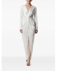 Framboise - Robe À Col V À Design Torsadé - Lyst