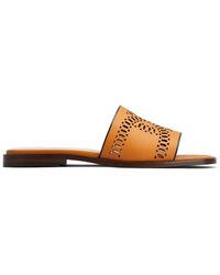 Tod's - Sandales En Cuir À Découpes Laser - Lyst