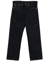 RRL - Selvedge Logo Button Trousers - Lyst