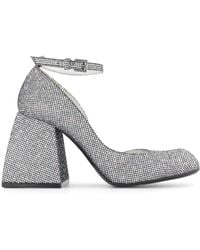 NODALETO - Square-Toe Block-Heel Pumps - Lyst
