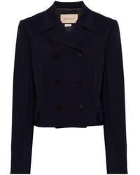 Gucci - Double-breasted Cropped Jacket - Lyst