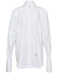 Thom Browne - Button-Down Armbands Shirt Dress - Lyst