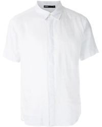 Handred - Linen Short Sleeves Shirt - Lyst