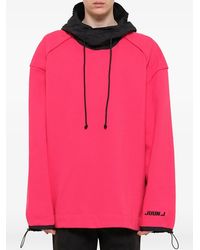 Juun.J - Logo-Print Drawstring-Cuff Hoodie - Lyst