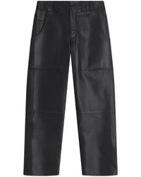 Belstaff - Patch Pocket Leather Trousers - Lyst
