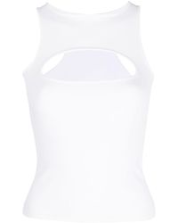 DSquared² - Cut-out Racerback Tank Top - Lyst