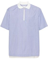 Sacai - ストライプ ポロシャツ - Lyst