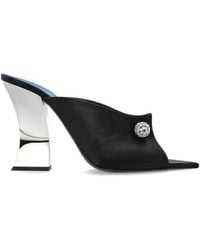 Lanvin - Mules Mit Kristallen - Lyst