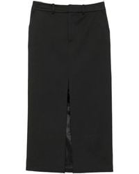 Frankie Shop - Maybelle Front-Slit Midi Skirt - Lyst