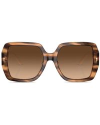 Tory Burch - Oversize-frame Logo-plaque Sunglasses - Lyst