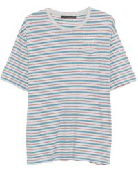 Stockholm Surfboard Club - Franz Striped Chest-Pocket T-Shirt - Lyst