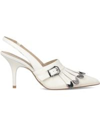 Pinko - Slingback Fringed-Detail Pumps - Lyst