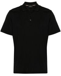 Brioni - Short Sleeved Cotton Polo Shirt - Lyst