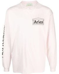 Aries - Rat Long-sleeve Cotton T-shirt - Lyst
