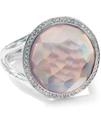 Ippolita - Sterling Silver Lollipop® Mini Amethyst Diamond Ring - Lyst
