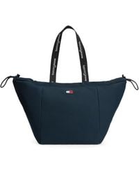 Tommy Hilfiger - Logo-Patch Drawstring Tote Bag - Lyst