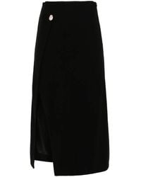 Barbara Bui - Vestido midi con apliques de botones - Lyst