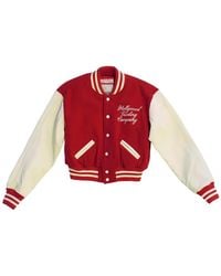 HTC - College Logo-Embroidered Varsity Jacket - Lyst