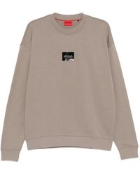 HUGO - Pull À Patch Logo - Lyst