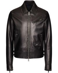 Valentino Garavani - Untitled Studs Leather Jacket - Lyst