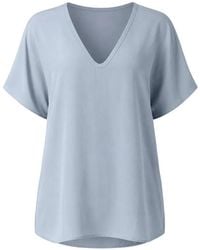 Alysi - Short-Sleeve V-Neck Top - Lyst
