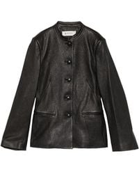 Rohe - Grained-Leather Jacket - Lyst