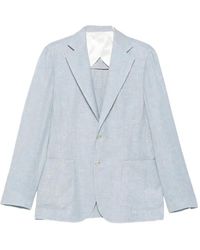 Barba Napoli - Notched-Lapel Single-Breasted Blazer - Lyst