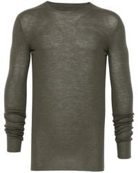 Rick Owens - Ribbed-Knit T-Shirt - Lyst