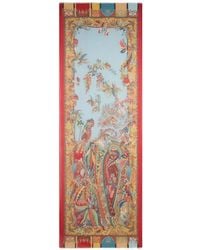 Etro - Modal And Cashmere Scarf With Placed Parrot Print And Paisleys - Lyst