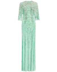 Jenny Packham - Robe Longue Astra À Sequins - Lyst
