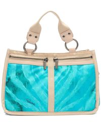 Roberto Cavalli - Bolso De Hombro Con Estampado De Acuarela - Lyst