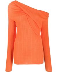 Nina Ricci One Shoulder Jumper - Orange