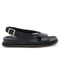 Paloma Barceló - Calista Buckle Leather Sandals - Lyst