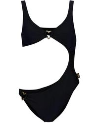 Moschino - Heart-Motif Cut-Out Swimsuit - Lyst