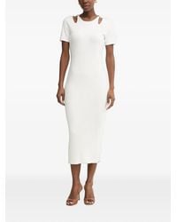 Fracomina - Cut-Out Chain-Link Midi Dress - Lyst