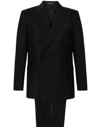 Tagliatore - Doppelreihiger Anzug mit Brosche - Lyst