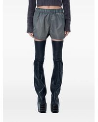 Rick Owens - Elasticated-Waistband Mini Shorts - Lyst