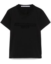 Alexander Wang - T-Shirt mit Logo-Prägung - Lyst