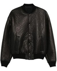 Salvatore Santoro - Leather Bomber Jacket - Lyst