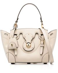 Ralph Lauren Collection - Mini Soft Ricky 18 Leather Tote - Lyst