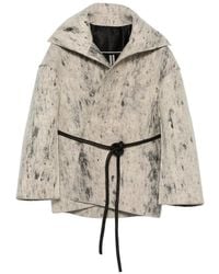 Rick Owens - Dracucollar Extreme-Collar Coat - Lyst