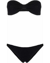 Hunza G - Bikini Jean tipo bandeau - Lyst